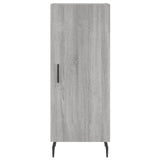 Hoge kast 34,5x34x180 cm bewerkt hout grijs sonoma eikenkleurig - AllerleiShop