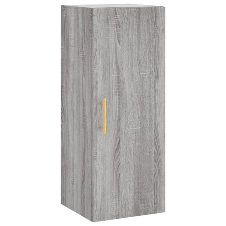 Hoge kast 34,5x34x180 cm bewerkt hout grijs sonoma eikenkleurig - AllerleiShop