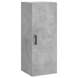 Hoge kast 34,5x34x180 cm bewerkt hout betongrijs - AllerleiShop