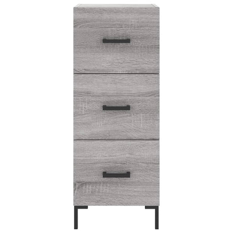 Hoge kast 34,5x34x180 cm bewerkt hout grijs sonoma eikenkleurig - AllerleiShop