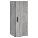 Hoge kast 34,5x34x180 cm bewerkt hout grijs sonoma eikenkleurig - AllerleiShop