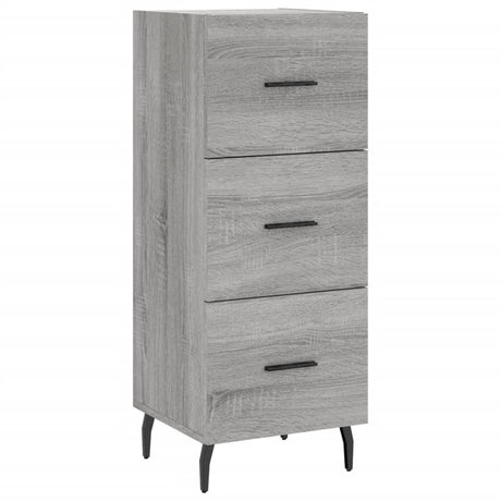 Hoge kast 34,5x34x180 cm bewerkt hout grijs sonoma eikenkleurig - AllerleiShop