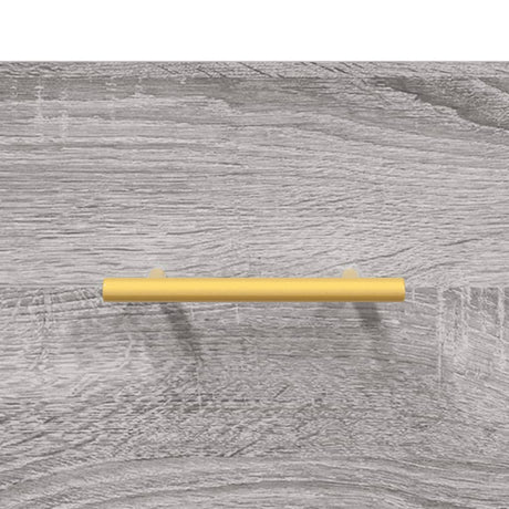 Hoge kast 34,5x34x180 cm bewerkt hout grijs sonoma eikenkleurig - AllerleiShop