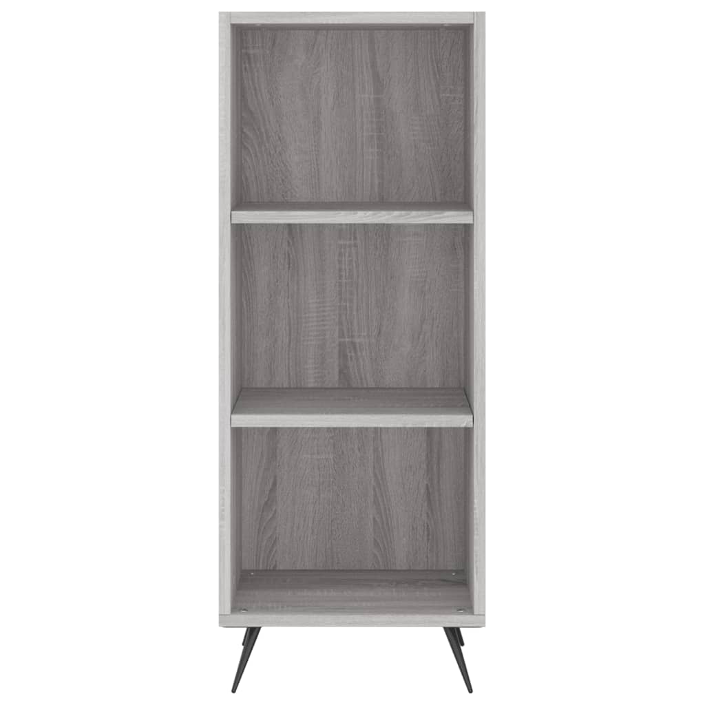 Hoge kast 34,5x34x180 cm bewerkt hout grijs sonoma eikenkleurig - AllerleiShop