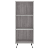 Hoge kast 34,5x34x180 cm bewerkt hout grijs sonoma eikenkleurig - AllerleiShop