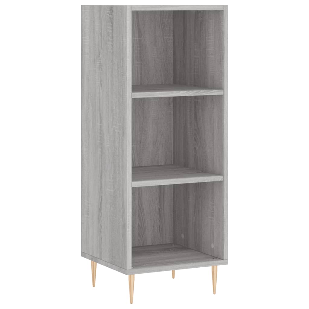 Hoge kast 34,5x34x180 cm bewerkt hout grijs sonoma eikenkleurig - AllerleiShop