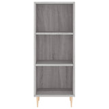 Hoge kast 34,5x34x180 cm bewerkt hout grijs sonoma eikenkleurig - AllerleiShop