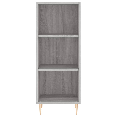 Hoge kast 34,5x34x180 cm bewerkt hout grijs sonoma eikenkleurig - AllerleiShop