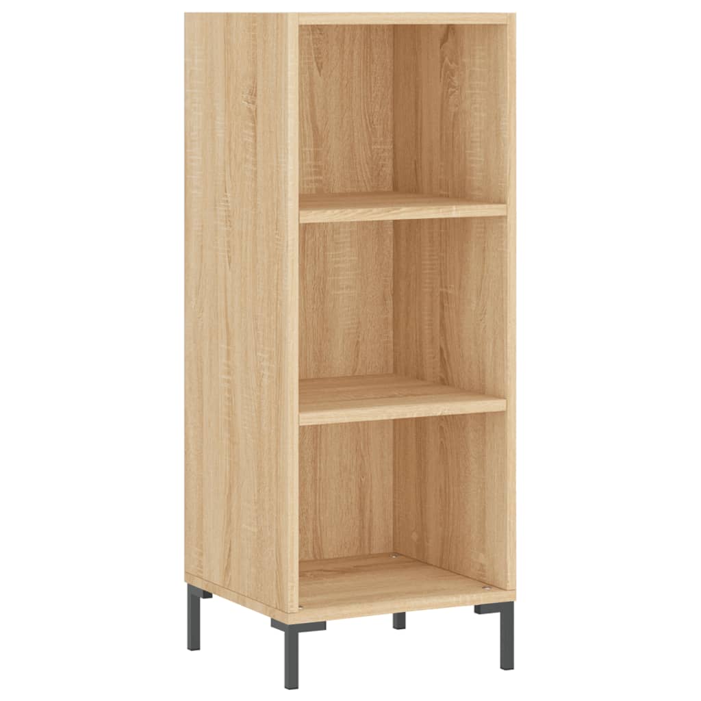 Hoge kast 34,5x34x180 cm bewerkt hout sonoma eikenkleurig - AllerleiShop