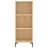 Hoge kast 34,5x34x180 cm bewerkt hout sonoma eikenkleurig - AllerleiShop