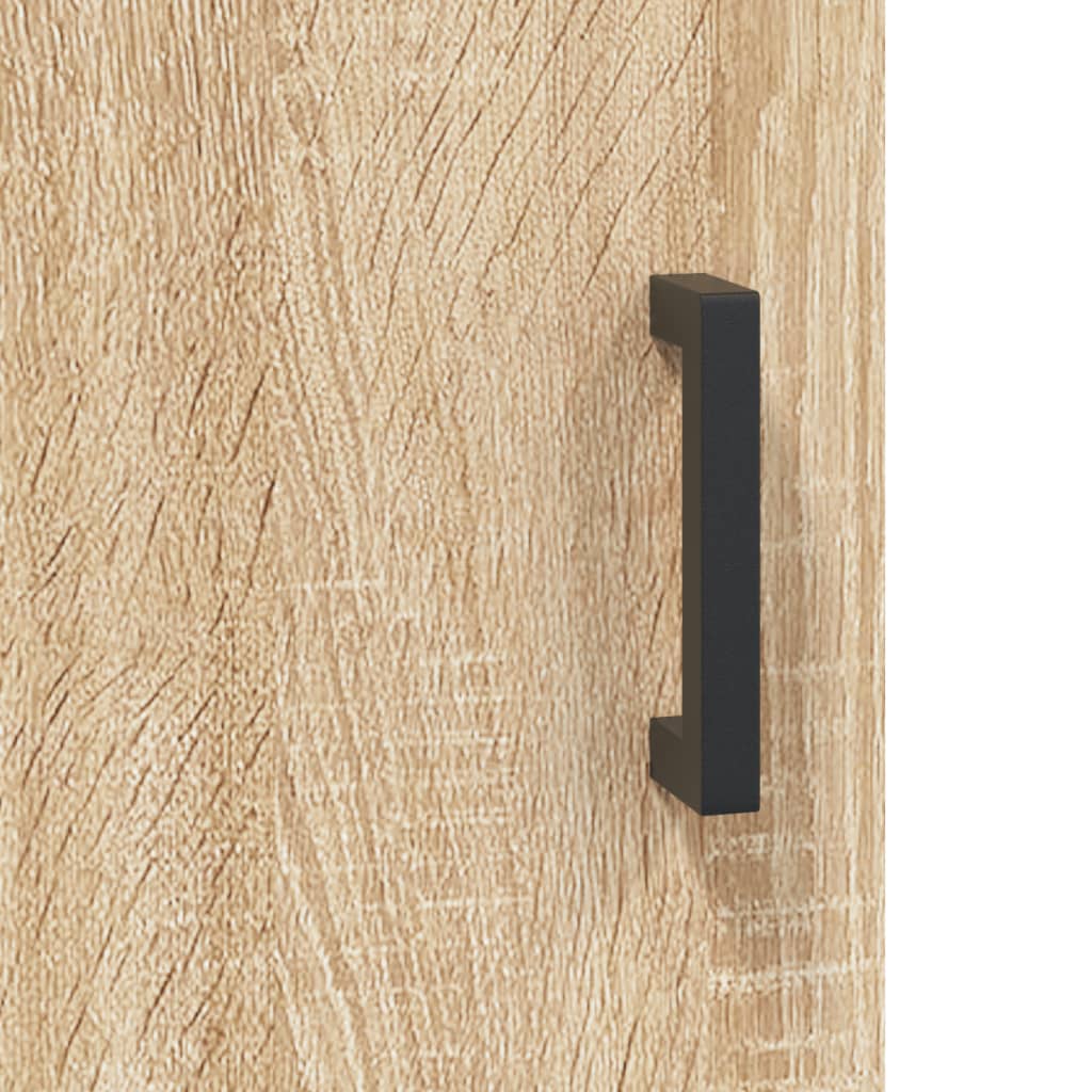 Hoge kast 34,5x34x180 cm bewerkt hout sonoma eikenkleurig - AllerleiShop