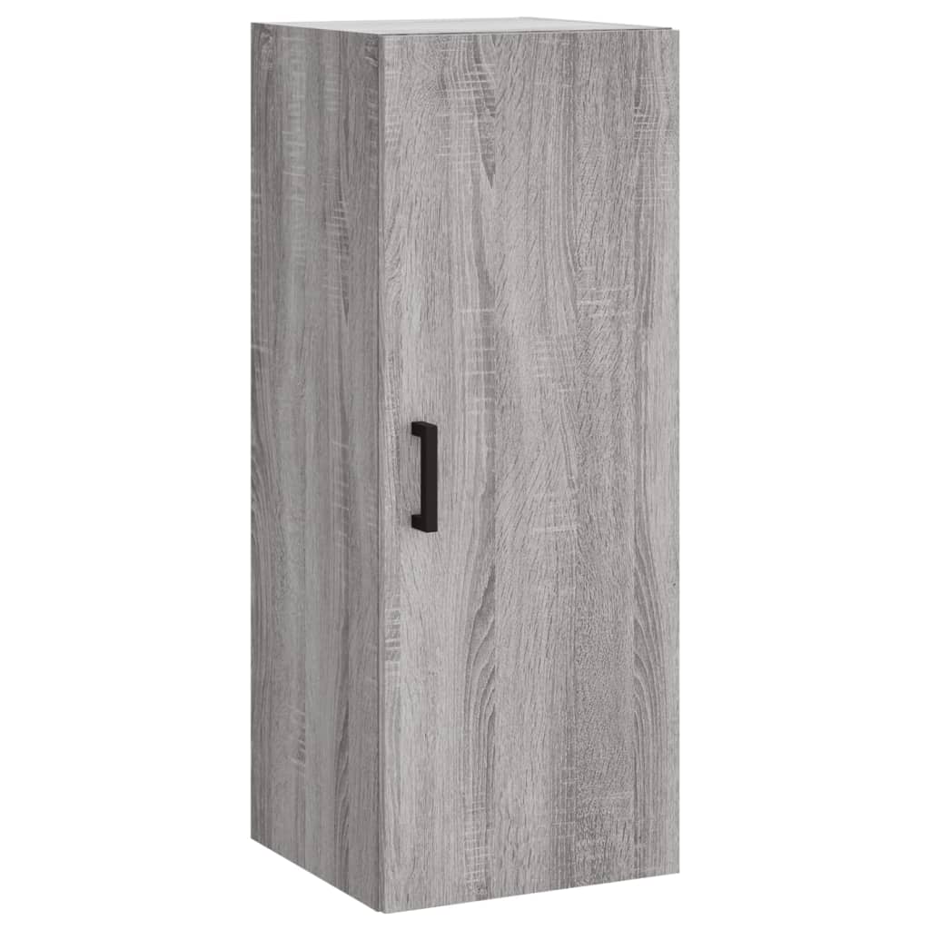 Hoge kast 34,5x34x180 cm bewerkt hout grijs sonoma eikenkleurig - AllerleiShop