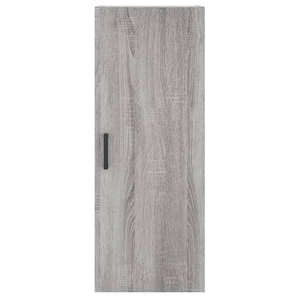 Hoge kast 34,5x34x180 cm bewerkt hout grijs sonoma eikenkleurig - AllerleiShop