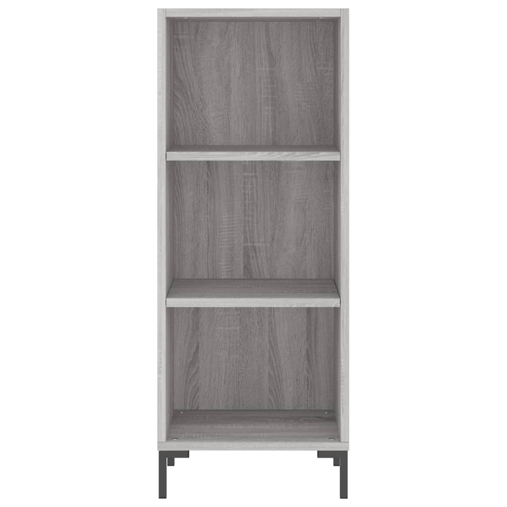 Hoge kast 34,5x34x180 cm bewerkt hout grijs sonoma eikenkleurig - AllerleiShop