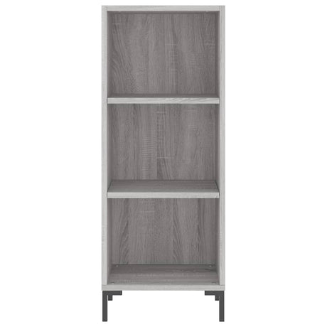 Hoge kast 34,5x34x180 cm bewerkt hout grijs sonoma eikenkleurig - AllerleiShop