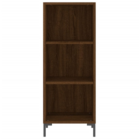 Hoge kast 34,5x34x180 cm bewerkt hout bruin eikenkleur - AllerleiShop