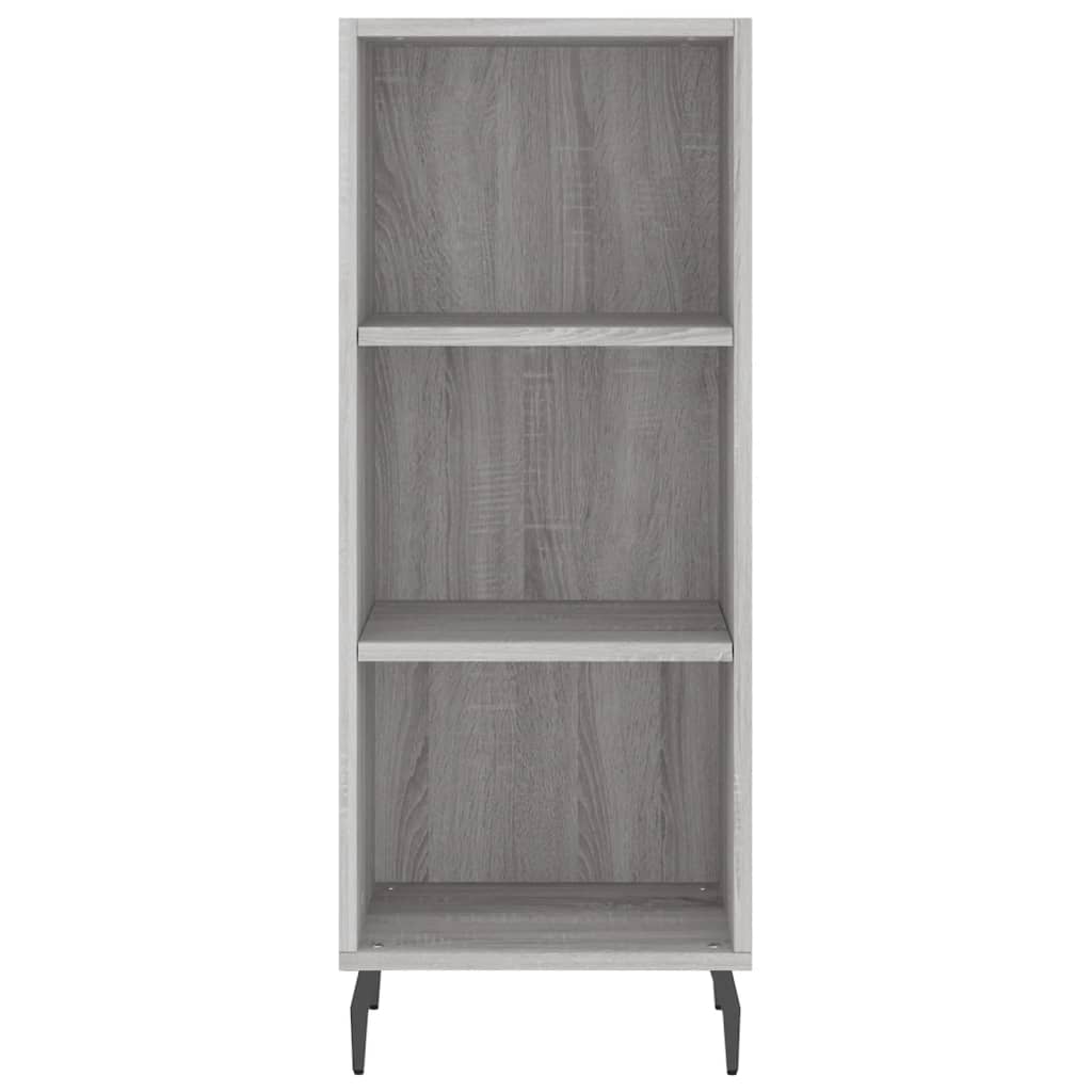 Hoge kast 34,5x34x180 cm bewerkt hout grijs sonoma eikenkleurig - AllerleiShop