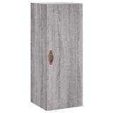 Hoge kast 34,5x34x180 cm bewerkt hout grijs sonoma eikenkleurig - AllerleiShop