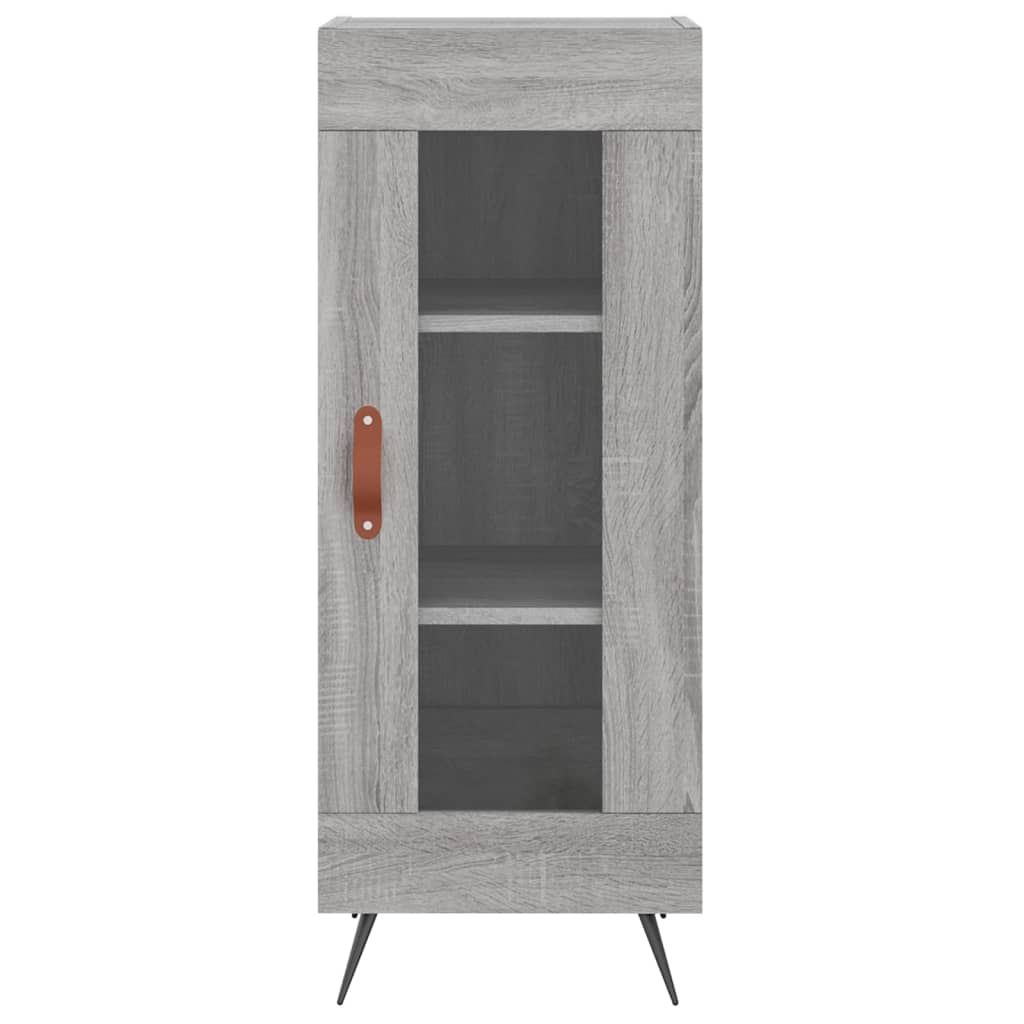 Hoge kast 34,5x34x180 cm bewerkt hout grijs sonoma eikenkleurig - AllerleiShop