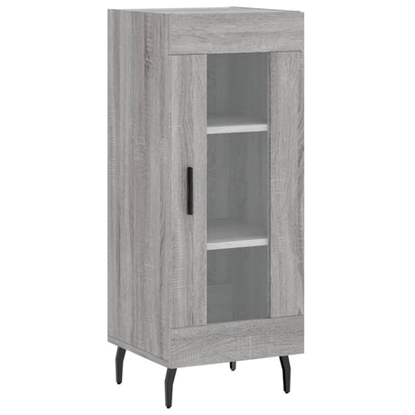 Hoge kast 34,5x34x180 cm bewerkt hout grijs sonoma eikenkleurig - AllerleiShop