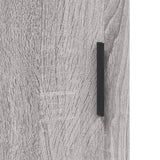 Hoge kast 34,5x34x180 cm bewerkt hout grijs sonoma eikenkleurig - AllerleiShop