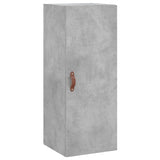 Hoge kast 34,5x34x180 cm bewerkt hout betongrijs - AllerleiShop