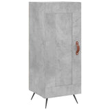 Hoge kast 34,5x34x180 cm bewerkt hout betongrijs - AllerleiShop