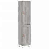 Hoge kast 34,5x34x180 cm bewerkt hout grijs sonoma eikenkleurig - AllerleiShop