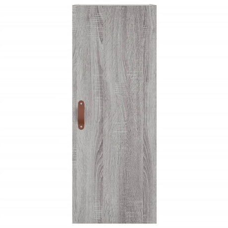 Hoge kast 34,5x34x180 cm bewerkt hout grijs sonoma eikenkleurig - AllerleiShop