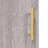 Hoge kast 34,5x34x180 cm bewerkt hout grijs sonoma eikenkleurig - AllerleiShop