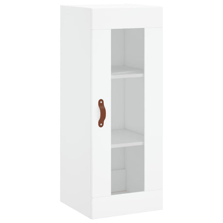 Hoge kast 34,5x34x180 cm bewerkt hout wit - AllerleiShop