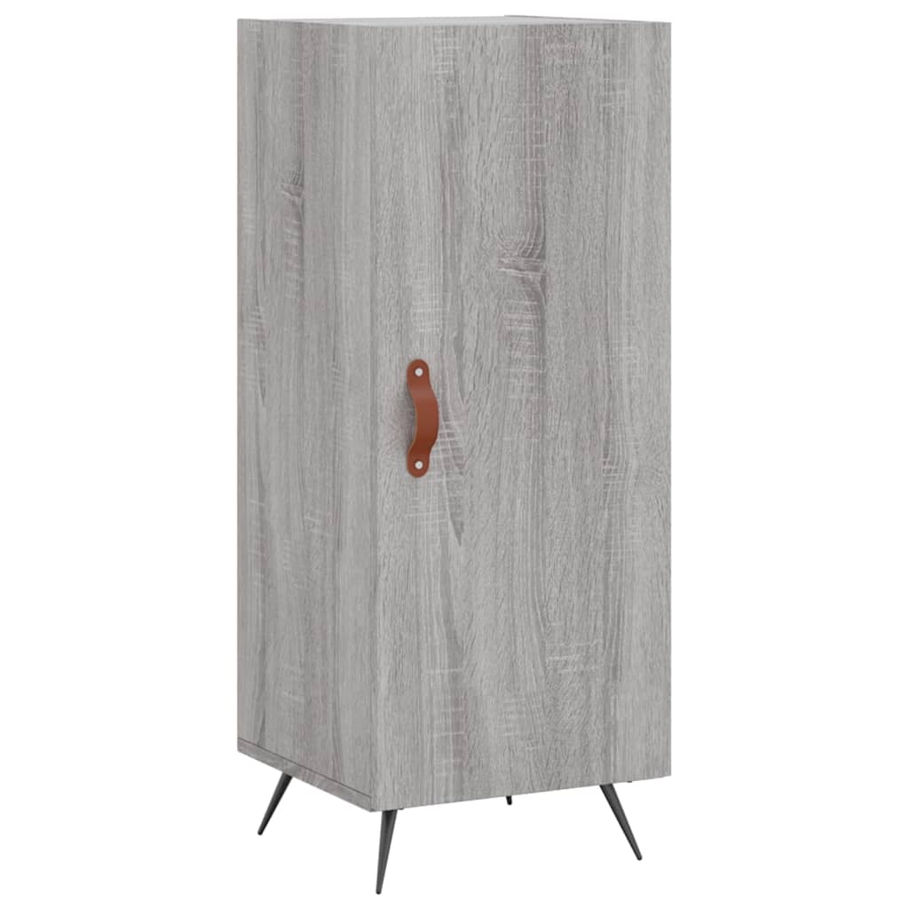 Hoge kast 34,5x34x180 cm bewerkt hout grijs sonoma eikenkleurig - AllerleiShop