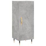 Hoge kast 34,5x34x180 cm bewerkt hout betongrijs - AllerleiShop