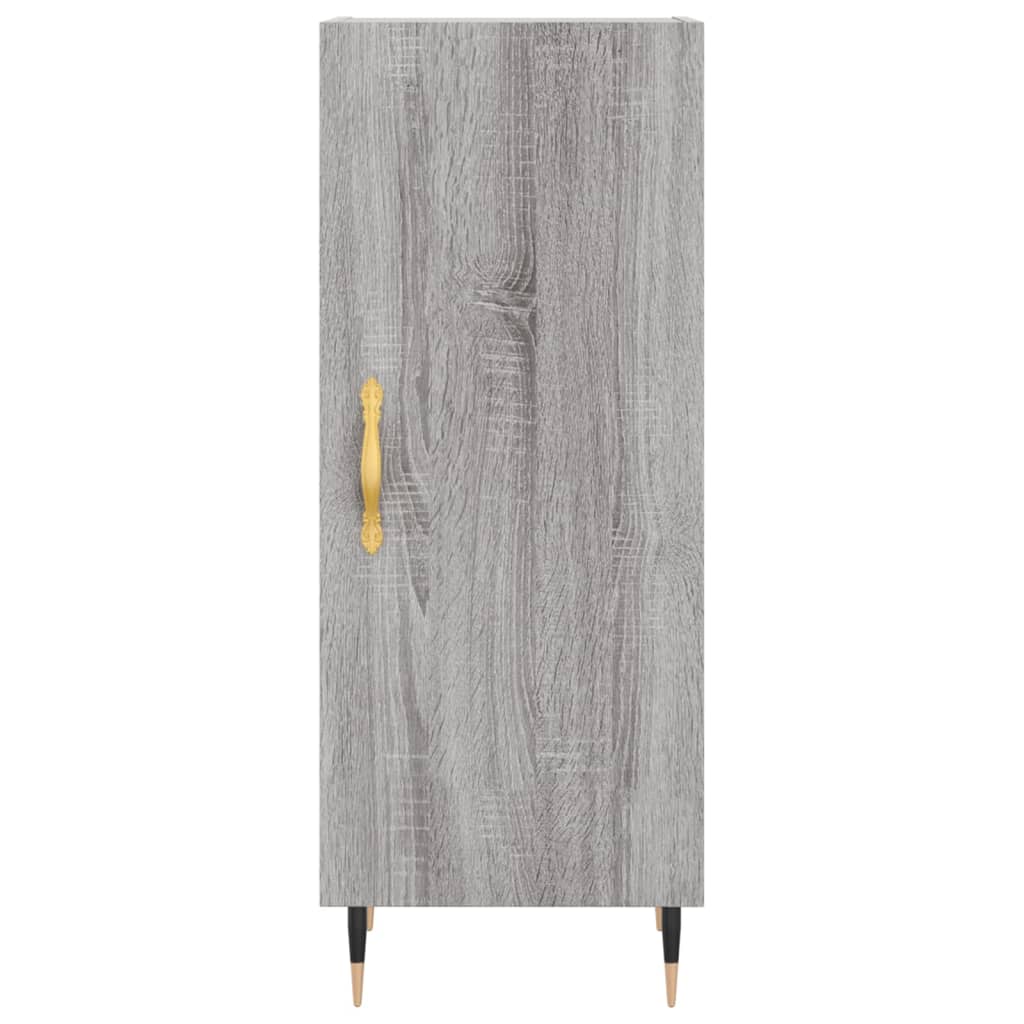 Hoge kast 34,5x34x180 cm bewerkt hout grijs sonoma eikenkleurig - AllerleiShop