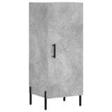 Hoge kast 34,5x34x180 cm bewerkt hout betongrijs - AllerleiShop