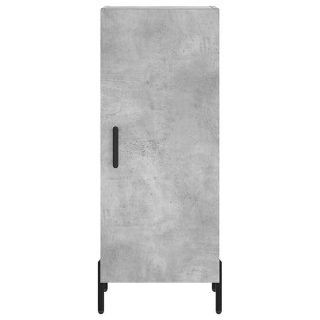 Hoge kast 34,5x34x180 cm bewerkt hout betongrijs - AllerleiShop