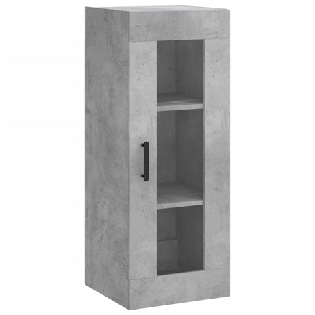 Hoge kast 34,5x34x180 cm bewerkt hout betongrijs - AllerleiShop