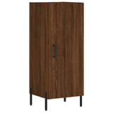 Hoge kast 34,5x34x180 cm bewerkt hout bruin eikenkleur - AllerleiShop