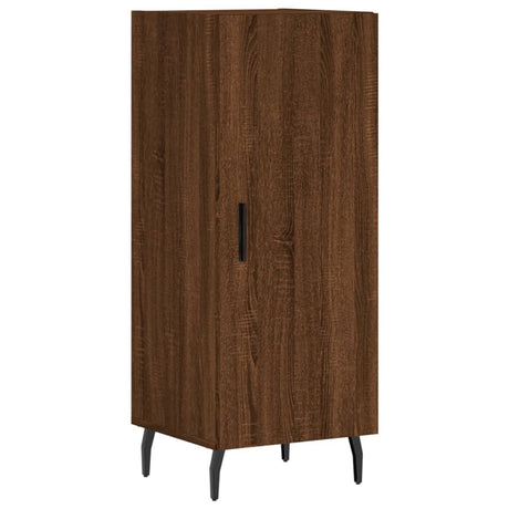 Hoge kast 34,5x34x180 cm bewerkt hout bruin eikenkleur - AllerleiShop