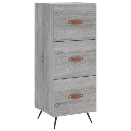 Hoge kast 34,5x34x180 cm bewerkt hout grijs sonoma eikenkleurig - AllerleiShop