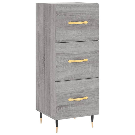 Hoge kast 34,5x34x180 cm bewerkt hout grijs sonoma eikenkleurig - AllerleiShop