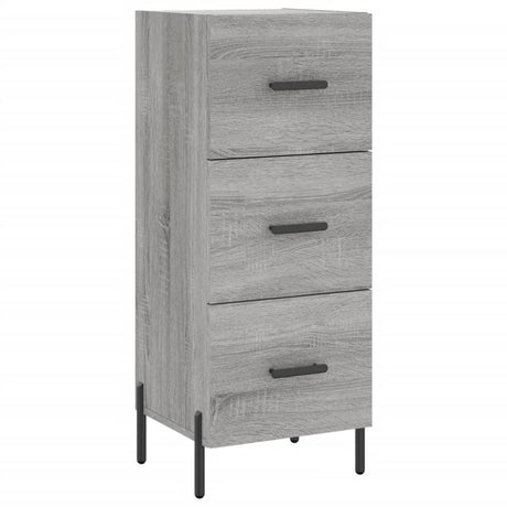 Hoge kast 34,5x34x180 cm bewerkt hout grijs sonoma eikenkleurig - AllerleiShop