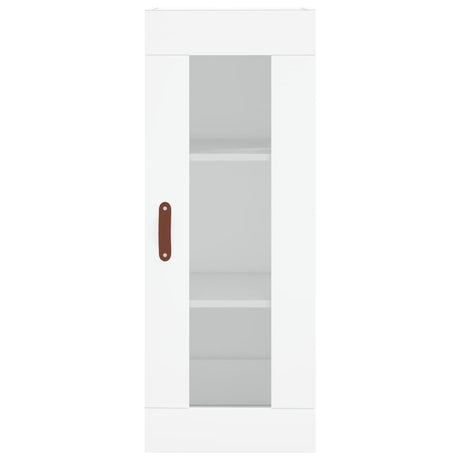 Hoge kast 34,5x34x180 cm bewerkt hout wit - AllerleiShop