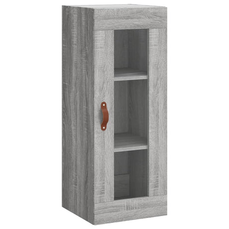 Hoge kast 34,5x34x180 cm bewerkt hout grijs sonoma eikenkleurig - AllerleiShop