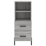 Hoge kast 34,5x34x180 cm bewerkt hout grijs sonoma eikenkleurig - AllerleiShop