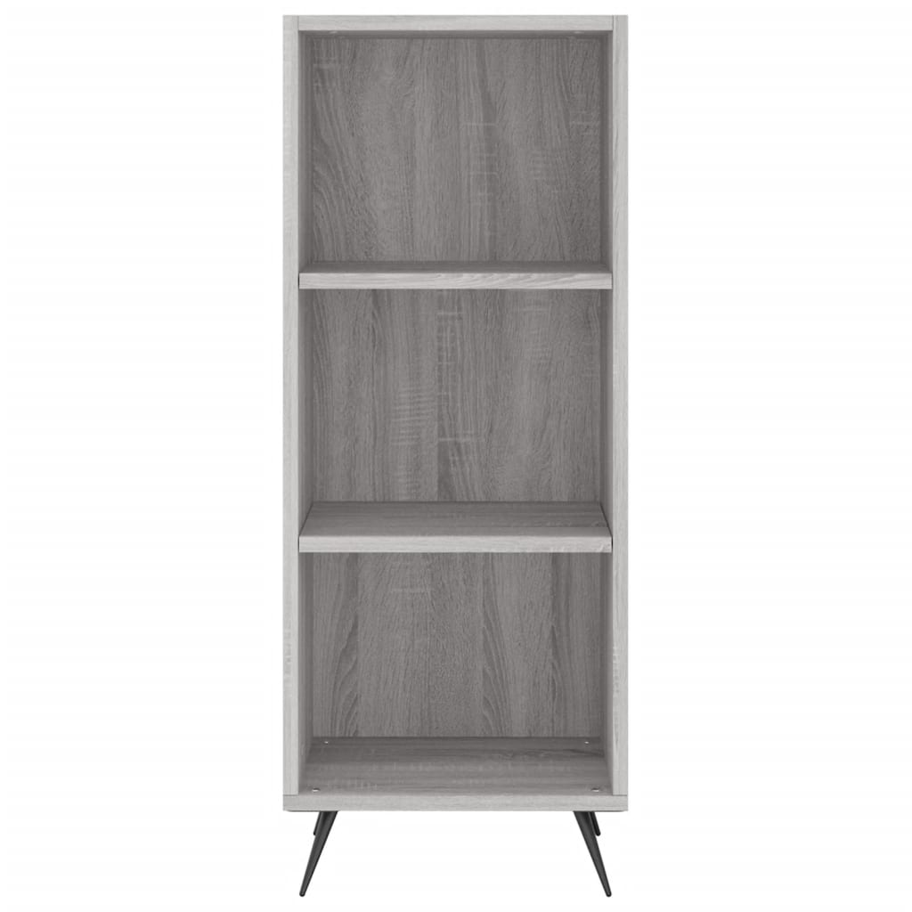 Hoge kast 34,5x34x180 cm bewerkt hout grijs sonoma eikenkleurig - AllerleiShop