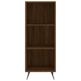 Hoge kast 34,5x34x180 cm bewerkt hout bruin eikenkleur - AllerleiShop