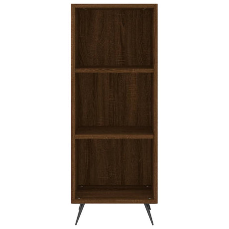 Hoge kast 34,5x34x180 cm bewerkt hout bruin eikenkleur - AllerleiShop