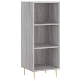 Hoge kast 34,5x34x180 cm bewerkt hout grijs sonoma eikenkleurig - AllerleiShop