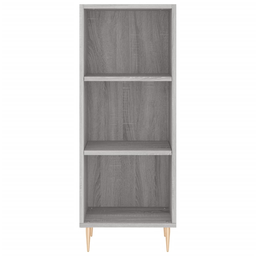 Hoge kast 34,5x34x180 cm bewerkt hout grijs sonoma eikenkleurig - AllerleiShop